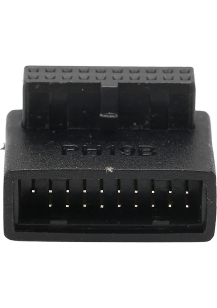 USB Ön Panel Adaptörü Ön Panel Soketi 90° Dirsek Usb3.0 19PIN - 20PIN Başlık Adaptörü Pc Anakart Tipi B (Yurt Dışından)