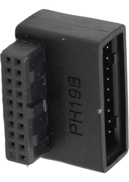 USB Ön Panel Adaptörü Ön Panel Soketi 90° Dirsek Usb3.0 19PIN - 20PIN Başlık Adaptörü Pc Anakart Tipi B (Yurt Dışından)