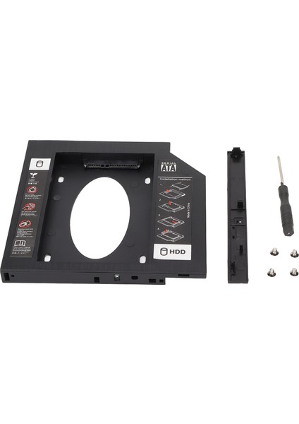 HDD Caddy Bay Genel 12.7mm 2.5in Sata'dan Sata'ya 2. HDD SSD Sabit Disk Tepsi Kapağı Dizüstü Bilgisayar CD DVD Rom Sürücü Yuvası Için (Yurt Dışından)