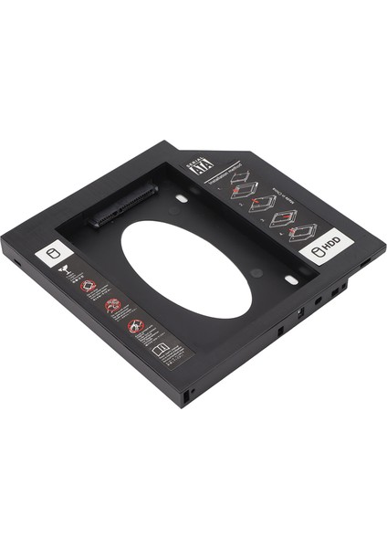 HDD Caddy Bay Genel 12.7mm 2.5in Sata'dan Sata'ya 2. HDD SSD Sabit Disk Tepsi Kapağı Dizüstü Bilgisayar CD DVD Rom Sürücü Yuvası Için (Yurt Dışından)
