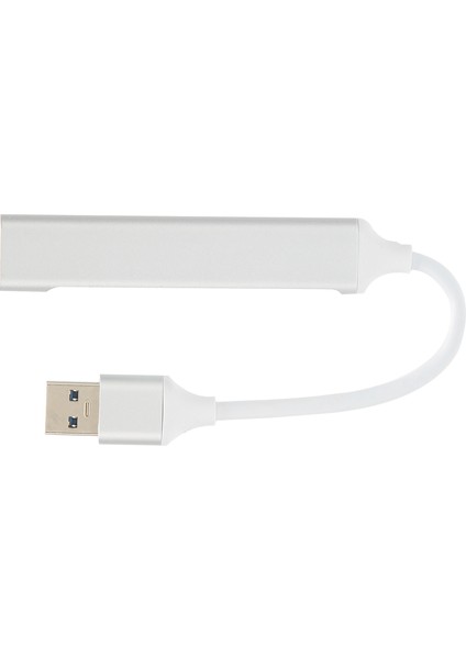 USB Hub Mini Taşınabilir Alüminyum Alaşımlı 4 Port USB 3.0 Genişletme Hub'ı Flash Sürücüler Mobil Sabit Sürücüler Için (Yurt Dışından)