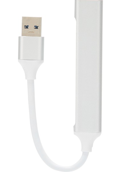USB Hub Mini Taşınabilir Alüminyum Alaşımlı 4 Port USB 3.0 Genişletme Hub'ı Flash Sürücüler Mobil Sabit Sürücüler Için (Yurt Dışından)