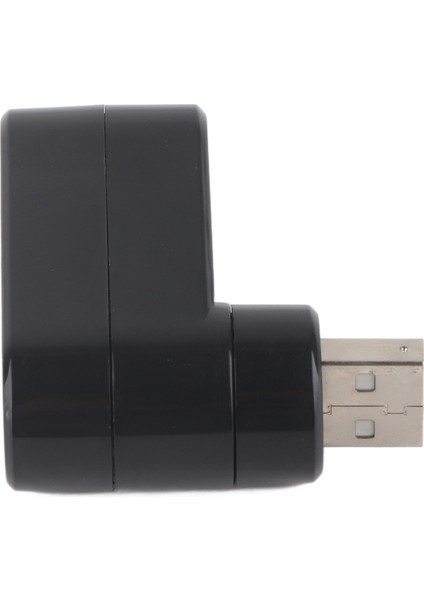 USB Splitter Mini Taşınabilir Sıralı USB 2.0 Yerleştirme Istasyonu 3 Portlu Splitter 180° Dönebilen Genişleme Hub'ı (Yurt Dışından)