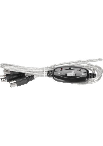 Mıdı - USB Kablosu Yaklaşık 2,2yd Uzunluğunda 16 Kanal USB Pc Arayüzü LED Güç Giriş Çıkış Göstergesi USB Mıdı Kablosu (Yurt Dışından) modelleri