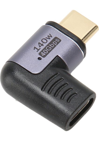 USB C Manyetik Adaptör 140W 40GBPS Dik Açı 8k 60Hz Destekli 90 Derece Tip C Adaptörü Tablet Dizüstü Telefon Için (Yurt Dışından)