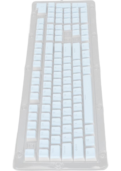 Pbt Tuş Takımları Yüksek Düşük Düzen Çift Katmanlı 2 Renk 108 Tuş Mekanik Klavyeler 61 87 104 108 Tuş Klavye Mavi (Yurt Dışından) indirimleri