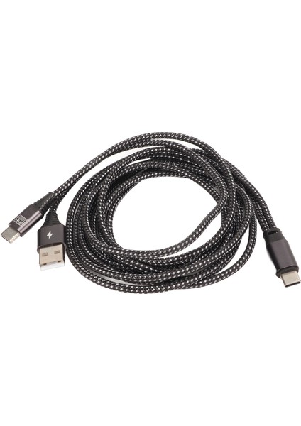 2'si 1 Arada USB Type C Ayırıcı Taşınabilir Hızlı Şarj USB C Ayırıcı Type C Otg Veri Kablosu Adaptörü (Yurt Dışından)