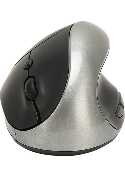 Kablosuz Dikey Fare 2.4ghz Hassas Kontrol 800DPI 1600DPI 2400DPI Ergonomik Tasarım Kablosuz Fare Ev Ofis Gri (Yurt Dışından)