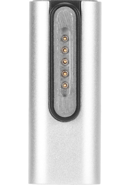 Type C To Magnetic Adapter 140W Pd Hızlı Şarj LED Göstergesi Çinko Alaşımlı USB C To Magnetic Adapter Os x Laptop Orta Büküm (Yurt Dışından)