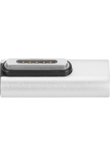 Type C To Magnetic Adapter 140W Pd Hızlı Şarj LED Göstergesi Çinko Alaşımlı USB C To Magnetic Adapter Os x Laptop Orta Büküm (Yurt Dışından)