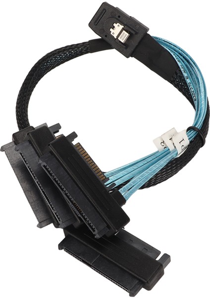 Mini Sas Sff 8087 Ila 8482 4 Seri Ata Arayüz Adaptör Kablosu Güç Aktarım Dönüştürücü Kablosu 0,5 Metre / 1,6 Ft (Yurt Dışından)