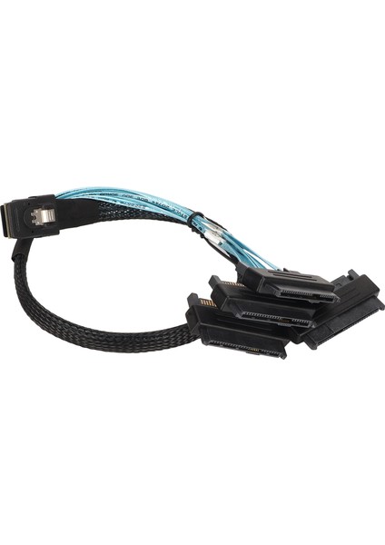 Mini Sas Sff 8087 Ila 8482 4 Seri Ata Arayüz Adaptör Kablosu Güç Aktarım Dönüştürücü Kablosu 0,5 Metre / 1,6 Ft (Yurt Dışından)