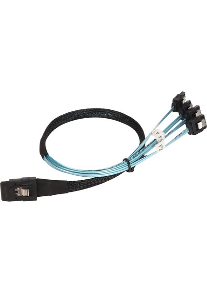 Mini Sas - 4 Sata Kablosu 7pin 12GBPS Kalay Kaplamalı Bakır Altın Kaplamalı Kontaktör Sff 8087 - 4sata Kablosu Masaüstü Kasası Için 1 Metre / 3,3 Ft (Yurt Dışından)