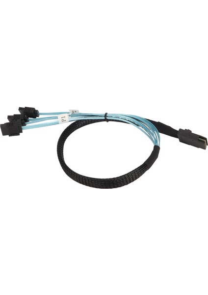 Mini Sas - 4 Sata Kablosu 7pin 12GBPS Kalay Kaplamalı Bakır Altın Kaplamalı Kontaktör Sff 8087 - 4sata Kablosu Masaüstü Kasası Için 1 Metre / 3,3 Ft (Yurt Dışından)