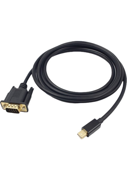 1.8m Mıni Displayport - VGA Kablo Adaptörü 1080P Dp - VGA Adaptörü Hdtv Ekran MacBook Air Pro ile Uyumlu (Yurt Dışından)