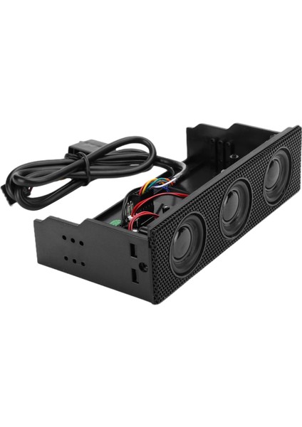 Pc Ön Panel Hoparlör Stereo Surround Bilgisayar Kasası Dahili Mikrofon Hoparlör 5.25IN STW9005 (Yurt Dışından)