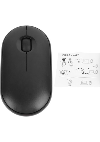 Kablosuz Fare Siyah Bt Veya USB Alıcı Sessiz Tıklama Ince Hafif Basit Stil Ofis Faresi Aile Okul Ofis Için (Yurt Dışından)
