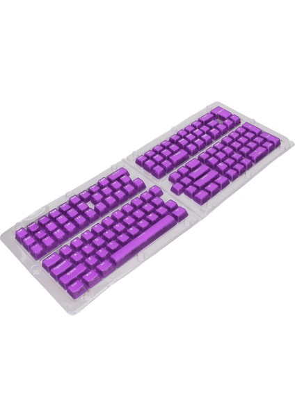 132 Tuşlu Klavye Tuş Başlıkları Abs Oem Yükseklik Üst Kalıplama Enjeksiyon Kalıplama Ergonomik Tasarım Dıy Klavye Tuş Başlıkları Şeffaf Mor Beyaz Harfler (Yurt Dışından) fiyatları