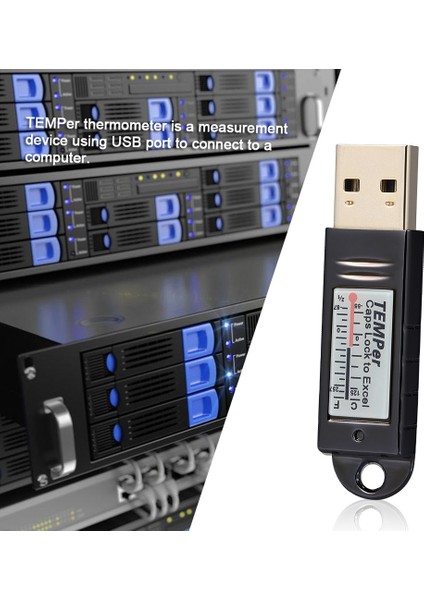 Pcsensor USB Termometre Sıcaklık Sensörü Veri Kaydedici Kaydedici Pc Dizüstü Bilgisayar Gümüş (Yurt Dışından) fiyatları