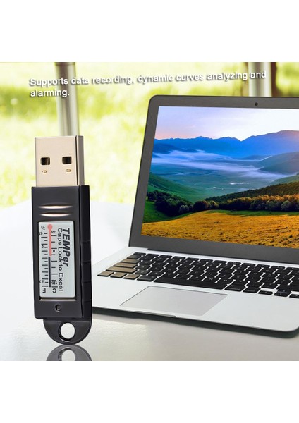 Pcsensor USB Termometre Sıcaklık Sensörü Veri Kaydedici Kaydedici Pc Dizüstü Bilgisayar Gümüş (Yurt Dışından) modelleri