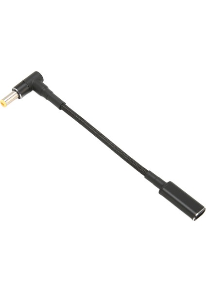 USB C - Dc 5.5x2.5mm Adaptör Naylon Örgülü 100W Çift Çip Güvenli USB C Dişi - Erkek Adaptör Dizüstü Bilgisayar Için (Yurt Dışından)