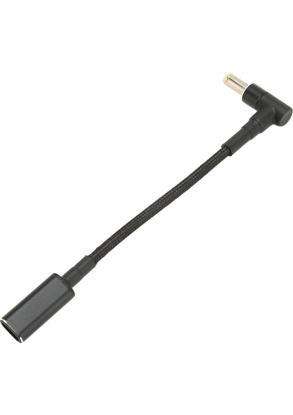 USB C - Dc 5.5x2.5mm Adaptör Naylon Örgülü 100W Çift Çip Güvenli USB C Dişi - Erkek Adaptör Dizüstü Bilgisayar Için (Yurt Dışından)