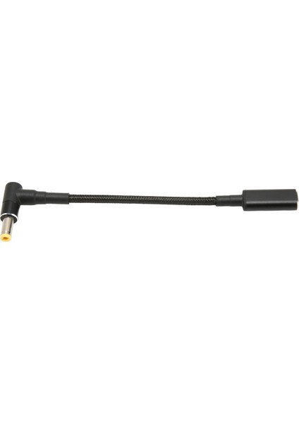 USB C - Dc 5.5x2.5mm Adaptör Naylon Örgülü 100W Çift Çip Güvenli USB C Dişi - Erkek Adaptör Dizüstü Bilgisayar Için (Yurt Dışından)