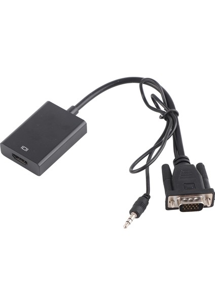 Vga'dan Hd Multimedya Arayüz Dönüştürücü 1080P USB Güç Kaynağı VGA Adaptörü 3,5 mm Ses Kablosu ile Pc Tv Monitör Için (Yurt Dışından)
