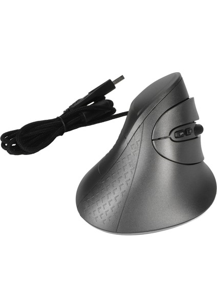 Dikey Fare 7 Programlanabilir Düğme Rgb 11 Aydınlatma Modu Ayarlanabilir Dpı Kablolu Ergonomik Dikey Fare Oyuncu Gri (Yurt Dışından)