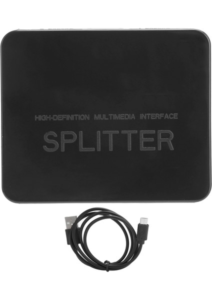 4K HDMI Ayırıcı 1080P Hdcp Anahtar Ayırma Amplifikatörü 1 Giriş 2 Çıkış Çift Ekran (Yurt Dışından)