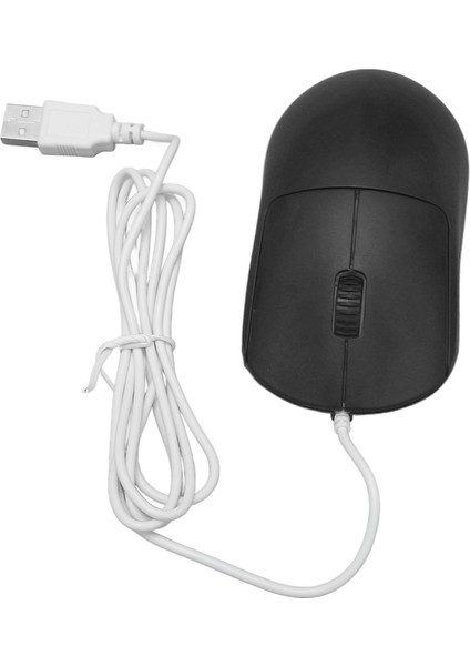Kablolu Fare Optik 1200DPI USB Portu Ergonomik Tasarım Tak ve Çalıştır Bilgisayar Faresi Dizüstü Bilgisayarlar Masaüstü Bilgisayarlar Için Siyah (Yurt Dışından)