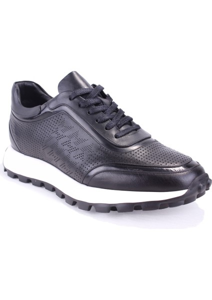 DMA78-24210 Siyah Ortopedik Günlük Spor Erkek Deri Ayakkabı