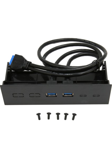 5.25 Inç Ön Panel 2 Port USB Port Optik Sürücü Ön Panel USB 3.0 Ila 19 Pin Metal Optik Sürücü Yuvası Pc Bilgisayar Kasası Için (Yurt Dışından)
