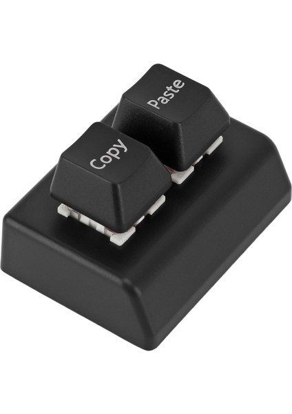 Programlanabilir Tuş Takımı 2 Tuş Kopyala Yapıştır Kırmızı Anahtar USB C Bağlantısı Mini Mekanik Tuş Takımı Oyun Ofis Medya Için (Yurt Dışından)