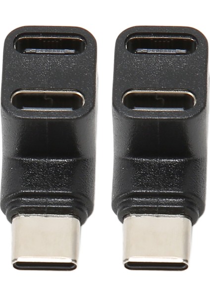 2 Adet 1 Ila 2 USB C 3.1 90 Derece Açı Adaptörü 10 Gbps USB 3.1 Tip C Erkek - Usbc 3.1 USB C2.0 Çift Dişi Dik Açı Konnektörü (Yurt Dışından)