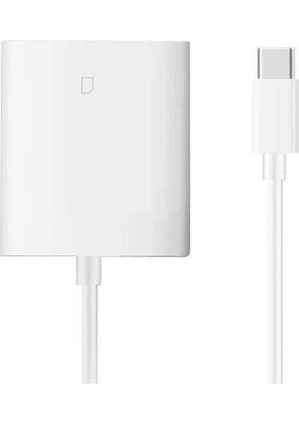 Type-C'den Sd Karta Kamera Okuyucu Adaptörü Type-C Cihazlar Için Sd Kart Okuyucu, Beyaz (Yurt Dışından) fırsatları