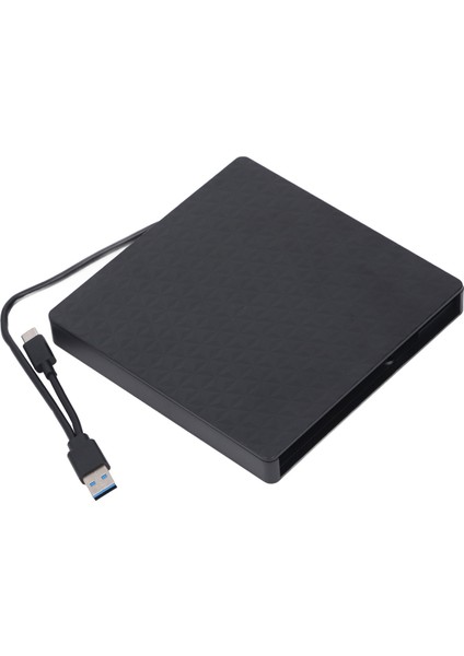 Dizüstü Optik Sürücü Harici Muhafaza Tip A Tip C USB 3.0 Ayrılabilir Optik Sürücü Kutusu Seri Ata Arayüzü ile 12,7 mm Kalınlık CD DVD Için (Yurt Dışından)