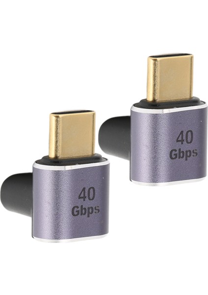 Adet USB C Erkek - Dişi Adaptör Dik Açı 90 Derece Pd 100W 40GBPS 8K60Hz Hd Tip C Erkek - Dişi Adaptör (Yurt Dışından)