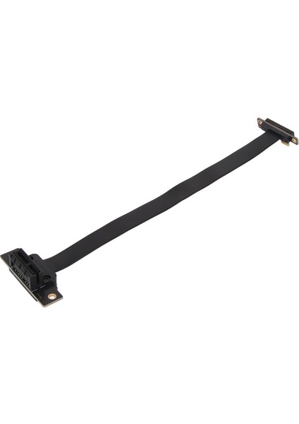 Pcıe 3.0 1x Uzatma Kablosu Çift 90 Derece Sağ Açı Pcıe 3.0 1x Yükseltici Kart Adaptörü Şerit Uzatıcı 10CM / 3.9in (Yurt Dışından)