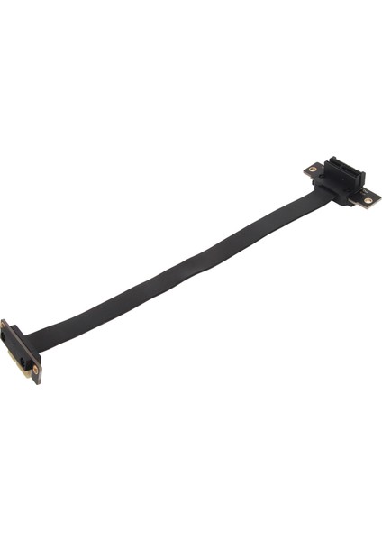 Pcıe 3.0 1x Uzatma Kablosu Çift 90 Derece Sağ Açı Pcıe 3.0 1x Yükseltici Kart Adaptörü Şerit Uzatıcı 10CM / 3.9in (Yurt Dışından)