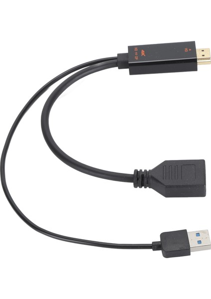 Hd Multimedya Arayüzü Displayport Kablo Adaptörü USB Güç 3840X2160 60Hz 9.8in Uzunluk Video Adaptör Kablosu (Yurt Dışından)