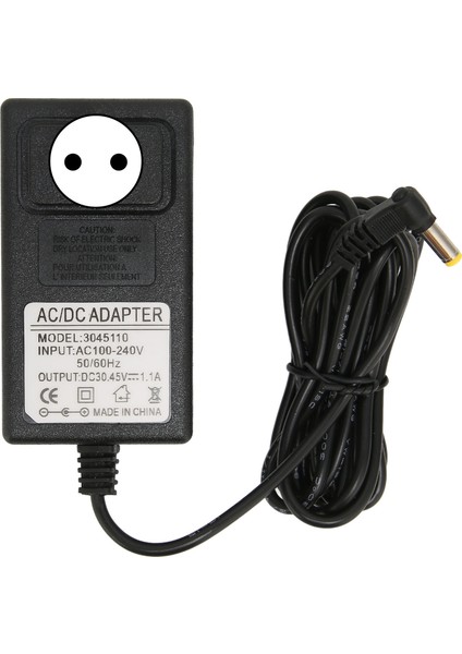 Elektrikli Süpürge Şarj Cihazı Anti Parazit Kısa Devre Koruması 30.45V/1.1A Güç Adaptörü 100‑240VEU Fiş (Yurt Dışından)