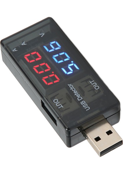 Çift USB Test Cihazı 1 Giriş 2 Çıkış LCD Güç Akım Voltaj Ölçer Multimetre Cep Telefonları Tabletler Dizüstü Bilgisayarlar Araba Şarj Cihazları Için (Yurt Dışından)