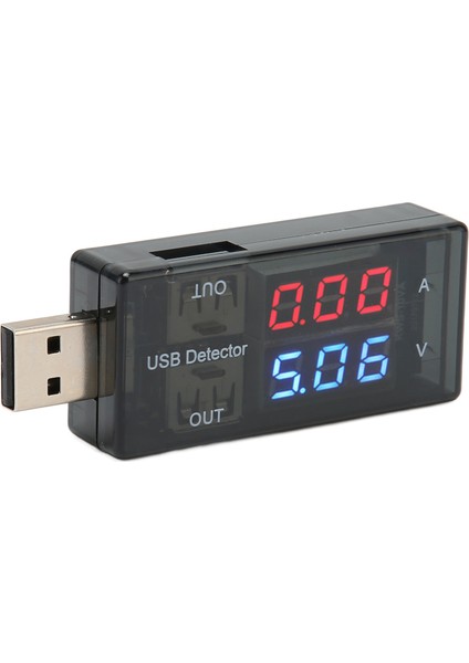 Çift USB Test Cihazı 1 Giriş 2 Çıkış LCD Güç Akım Voltaj Ölçer Multimetre Cep Telefonları Tabletler Dizüstü Bilgisayarlar Araba Şarj Cihazları Için (Yurt Dışından)