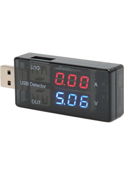 Çift USB Test Cihazı 1 Giriş 2 Çıkış LCD Güç Akım Voltaj Ölçer Multimetre Cep Telefonları Tabletler Dizüstü Bilgisayarlar Araba Şarj Cihazları Için (Yurt Dışından)