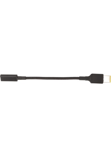 Dizüstü Bilgisayar Şarj Kablosu Adaptörü USB C'den Ince Uçlu Alüminyum Alaşımlı 100W Dc Dizüstü Bilgisayar Şarj Kablosu Lenovo Dikdörtgen Port Için (Yurt Dışından)