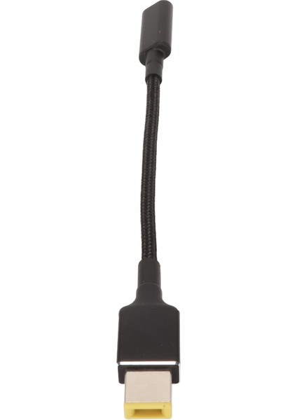 Dizüstü Bilgisayar Şarj Kablosu Adaptörü USB C'den Ince Uçlu Alüminyum Alaşımlı 100W Dc Dizüstü Bilgisayar Şarj Kablosu Lenovo Dikdörtgen Port Için (Yurt Dışından) fırsatları