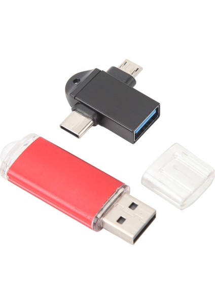 USB Bellek Depolama Çubuğu Kompakt Taşınabilir USB Flash Sürücü Usb'den Tip C'ye ve Micro USB Adaptörüne Windows 98 Için Os x 9 Kırmızı 32GB (Yurt Dışından) indirimleri