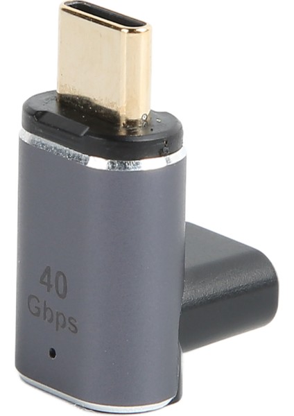 USB C Manyetik Adaptör Dik Açı PD100W 40GBPS Desteği 8k Tip C Dişi - Tip C Erkek Manyetik Adaptör Dizüstü Bilgisayar Için (Yurt Dışından)
