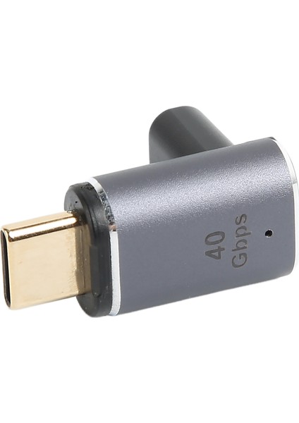 USB C Manyetik Adaptör Dik Açı PD100W 40GBPS Desteği 8k Tip C Dişi - Tip C Erkek Manyetik Adaptör Dizüstü Bilgisayar Için (Yurt Dışından)